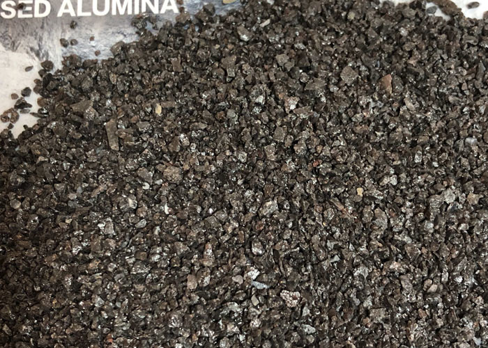 Tinggi Alumina Refractory Tilting Furnace Brown Corundum Aluminium Grit 9 Mohs